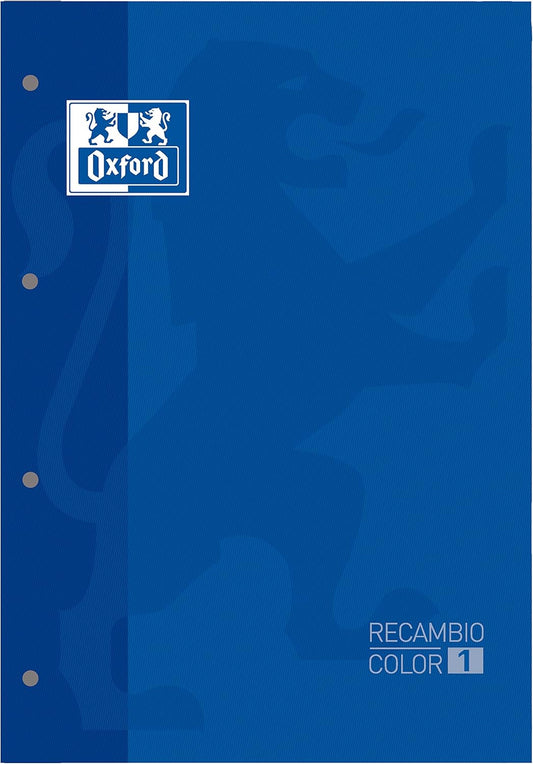 Bloc recambio Oxford Din-A4 80 hojas 4 taladros